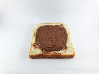 Bread with chocolate spread