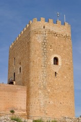 Fototapeta na wymiar Torre del Homenaje (Castillo de Jumilla)
