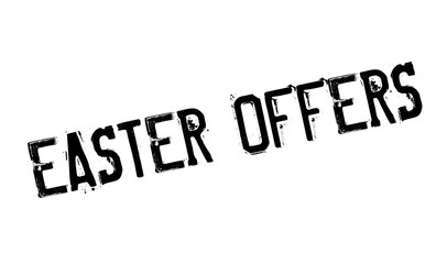 Easter Offers rubber stamp. Grunge design with dust scratches. Effects can be easily removed for a clean, crisp look. Color is easily changed.