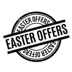 Easter Offers rubber stamp. Grunge design with dust scratches. Effects can be easily removed for a clean, crisp look. Color is easily changed.