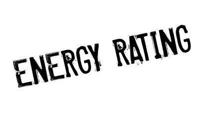 Energy Rating rubber stamp. Grunge design with dust scratches. Effects can be easily removed for a clean, crisp look. Color is easily changed.