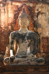 Fototapeta na wymiar Buddha of Ayutthaya, Historic Place of Thailand