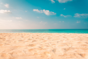 Fototapeta na wymiar Perfect tropical beach landscape. Vacation holidays background 