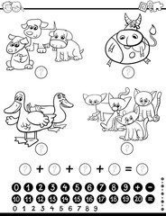 mathematical game coloring page