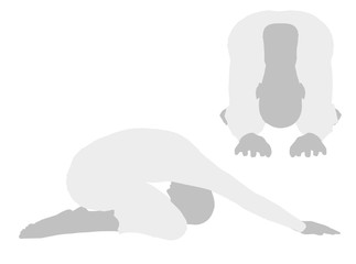 Vector - EPS 10 vector illustration of Yoga Pose