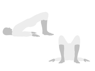 Vector - EPS 10 vector illustration of Yoga Pose