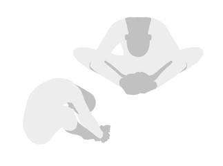 Vector - EPS 10 vector illustration of Yoga Pose