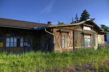 verlassener Bahnhof