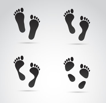 Foot arch type vector icon.