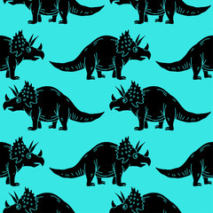 vector set silhouettes of dinosaur,animal illustration
