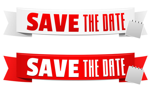 Save the Date Vector Banner.