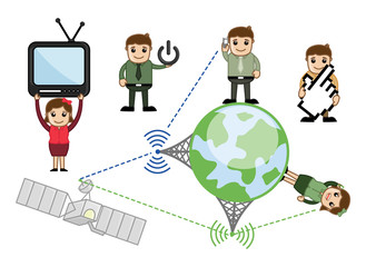 Communication Cartoon Vector Concepts