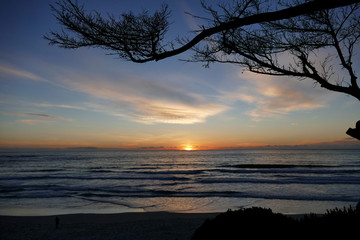 Fototapeta na wymiar Abendsonne von Carmel-by-the-Sea