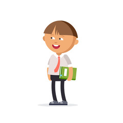 Happy kid ready come back to school.