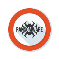 Obraz premium Ransomware Hazard sign