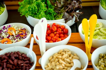 Fresh raw Vegetable mixed salad