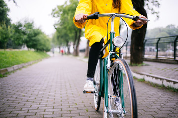 Fahrradtour im Regen