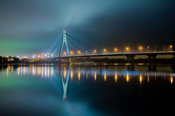 Fototapeta na wymiar Beautiful bridge in the evening
