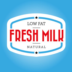 Milk vintage stamp sign