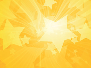 stars abstract rays yellow background - 156240516
