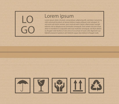 Cardboard texture and post signs