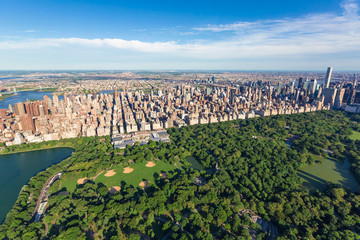 Aerial view of Central Park, NYC