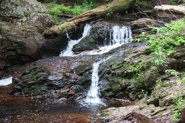 Waterfall in Porcupine Mountains.