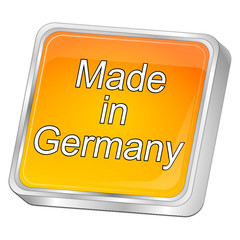 Made in Germany button - 3D illustration