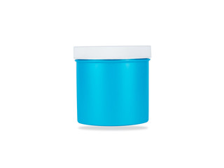 Treatment Bottle isolated on white background. clipping path.