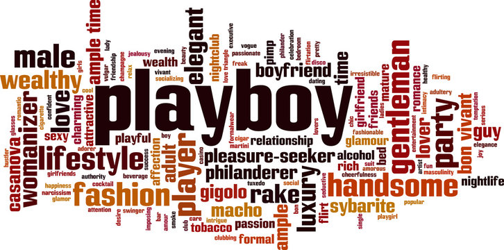 Playboy word cloud