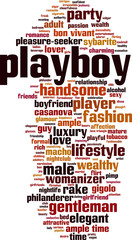 Playboy word cloud