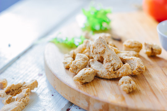 Textured Soybean Meal - Also Known As Vegetarian Soy Meat