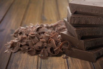Chocolate on the table.