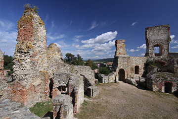 Die Burg von Boskovice in Südmähren