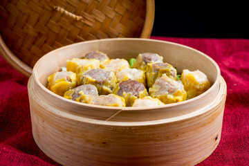Chinese food dim sum on plate
