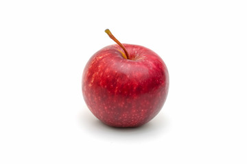 Isolated red apple sliced on white background