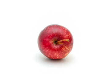 Isolated red apple sliced on white background