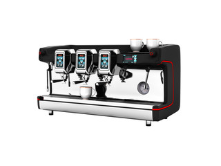 Modern Coffee Machine without shadow on white background 3d