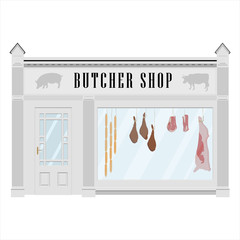 Butcher shop facade