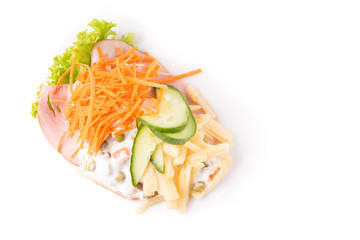 Danish specialties and national dishes, high-quality open sandwich