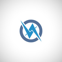 Abstract check mark logo.