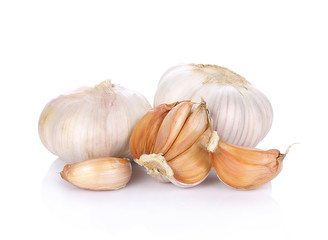 Garlic isolated on white background
