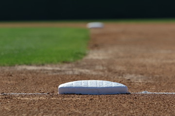 Bases on a baseball field