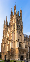 Canterbury Cathedral in the summer at sunset. Canterbury, Kent, England