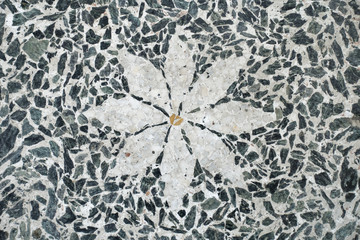 Flower Pattern in Terrazzo Floor