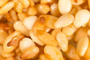 Sesame seeds as a background. macro
