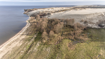 Dead dunes aerial view