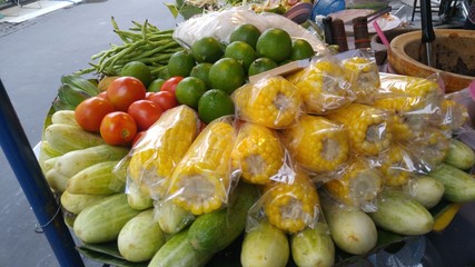 Ingredient for papaya salad.