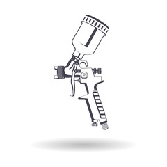 Spray gun monochrome