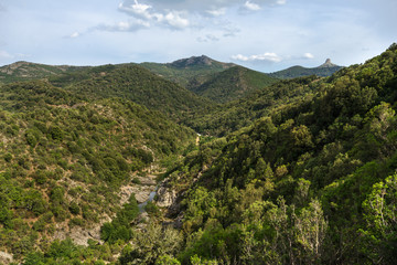 Sardegna, panorama del Gennargentu e Perda Liana 